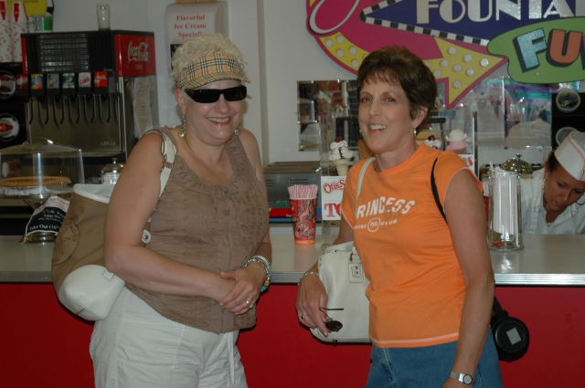Dietsche and Marcia at the Soda Shop