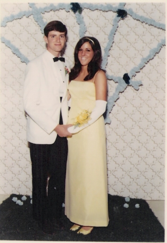 Harold Semon and Marcia Friend at the Senior Prom